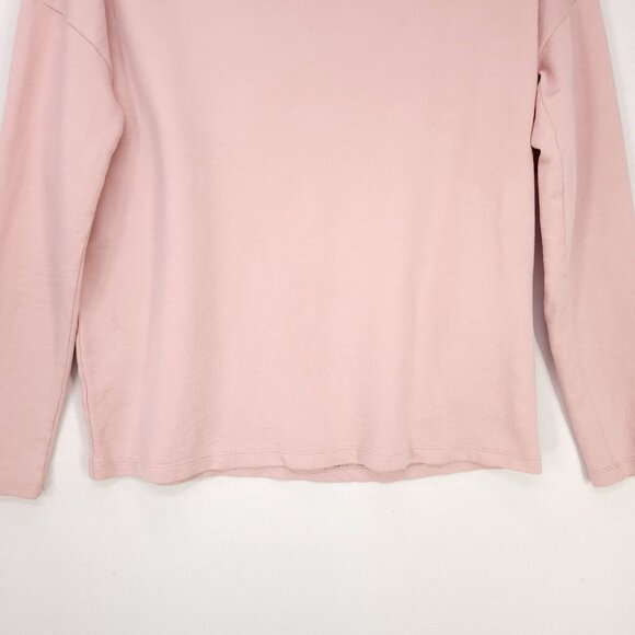Madewell Pullover Sweatshirt Women's XS Pale Pink Long Sleeve Lightweight - Picture 4 of 9